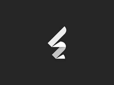 ( E ) concept flat letter logo mariusfechete minimal shape zigzag