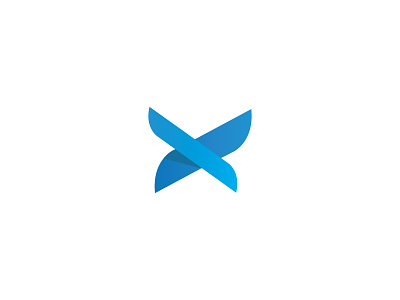 ( X ) blue concept mariusfechete mark minimal modern symbol x