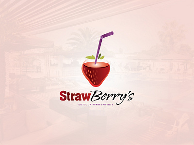 ( strawberry's ) 2016 bar concept logo mariusfechete new pub strawberry