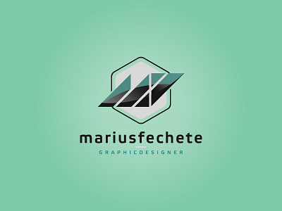 ( m . f ) branding graphicdesigner identity initials mariusfechete