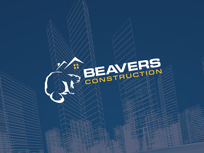 ( beavers ) beaver branding construction logo mariusfechete