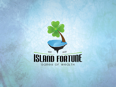 ( island fortune ) clover concept games logo mariusfechete