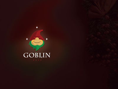 ( goblin ) 2019 christmas concept design goblin icon inspiration logo mariusfechete modern newyear red smile