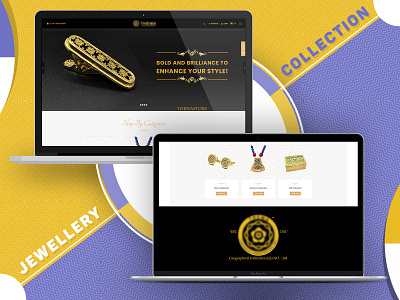 Jewellery Collection Layout flat design illustration jewellery collection jewellery collection ui jewellery collection ui latest design latest design trends latest jewellery design latest trend latest ui trending design website design