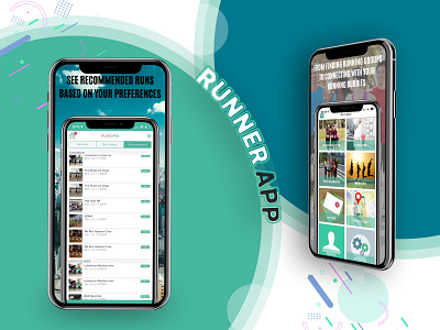 Runner App android app design app design app ui flat design illustration latest design latest trend latest ui runner app trending design ui design