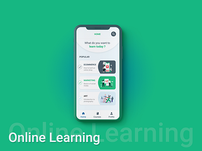 Online Learning App app design design ios app design latest design latest trend latest ui learning app online online learning online study trending app ui