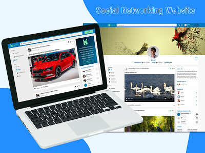 Social Networking Website flat design homepage design latest design latest trend latest ui trending design web template website design