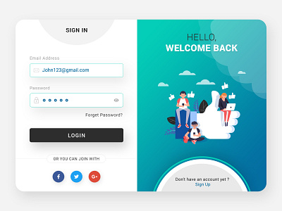 Login & Signup Website Form