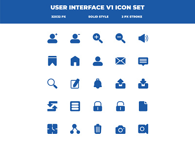 User Interface V1 Icon Set design icon illustrator ui ux web