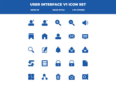 User Interface V1 Icon Set