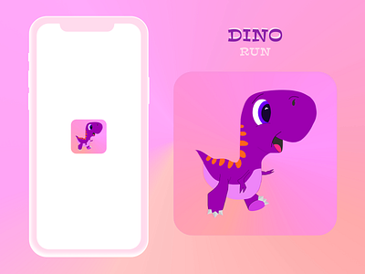 App Icon Daily UI #005 Dino Run