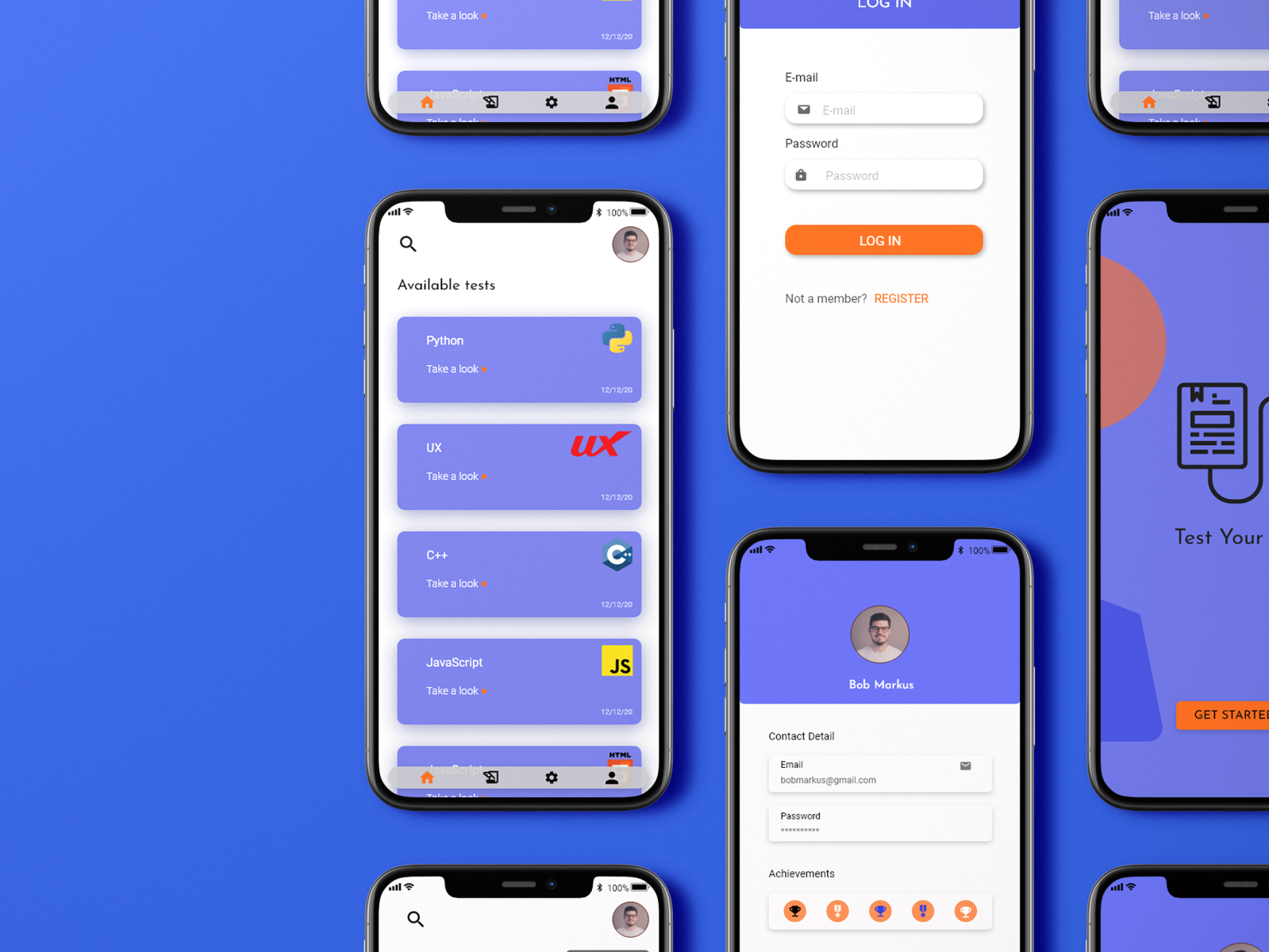 test taking App by Semere Seifu on Dribbble