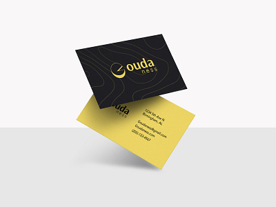 Goudaness Business Card brand branding business card businesscard design logo mockup