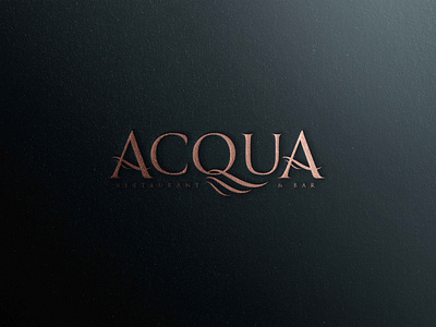 Acqua Restaurant & Bar: Wordmark