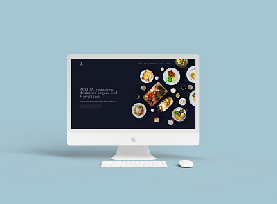 An Elegant Web Experience for A Waterfront Restaurant branding dark elegant food front page home page navy responsive design restaurant squarespace web design web experience