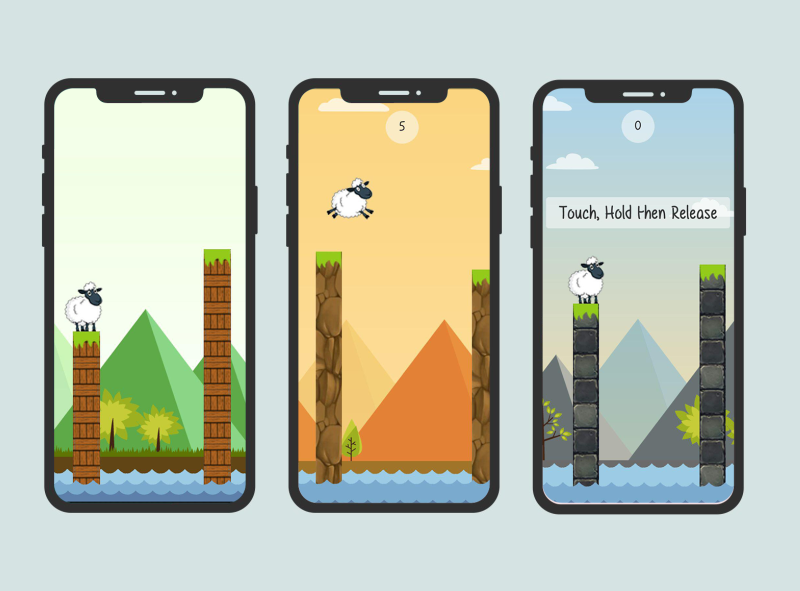 Sheep Jump Game UI by Muhammad Usman on Dribbble