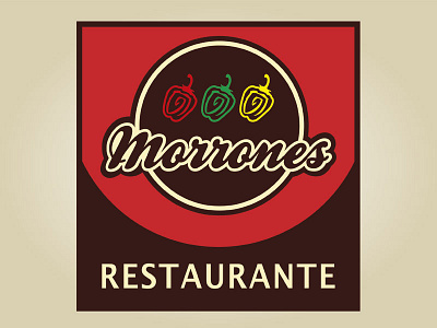 Morrones branding marca pepper restaurant retro