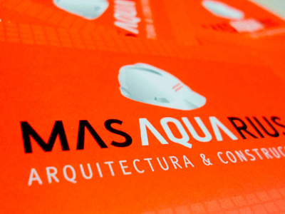 Masaquarius architecture branding construction marca orange