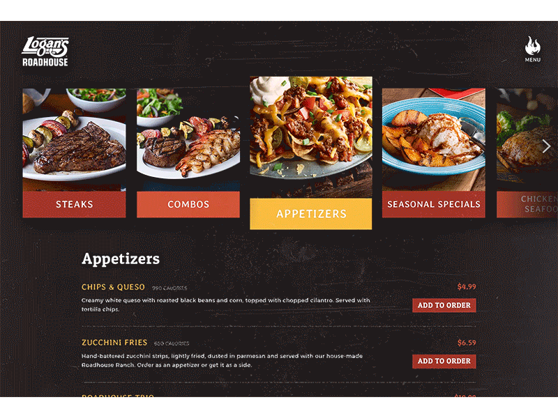 Logan's Roadhouse Menu ae after effects food menu order online restaurant roadhouse