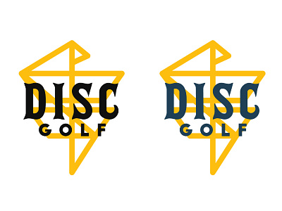 Disc Golf One Line apparel brand disc golf one line vector