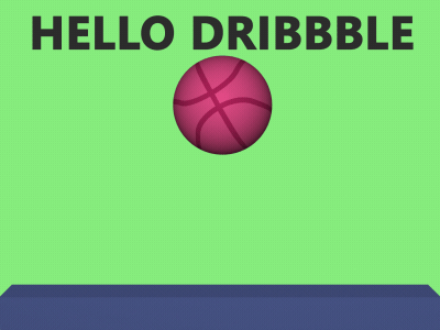 Hello Dribbble ae aftereffects animated gif animation bouncing ball ccsphere design dribbble dribbble invite gif illustration logo vector