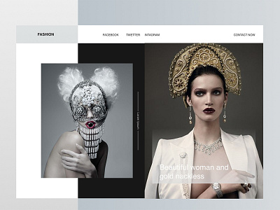 Fashion ui ux web