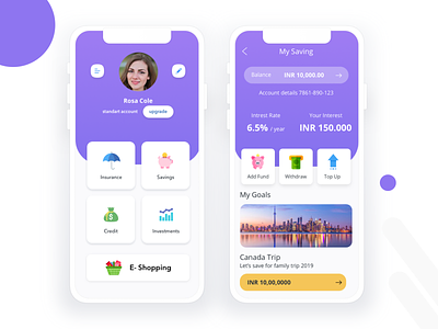 Bank App app design icon ui mobile ui ux