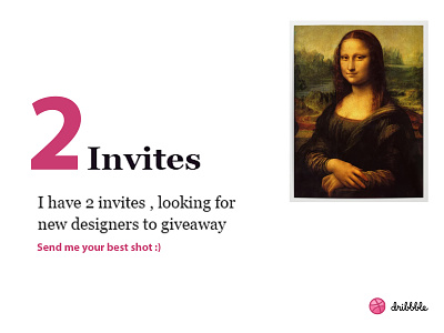 Dribbble Invites giveaway invitation invite