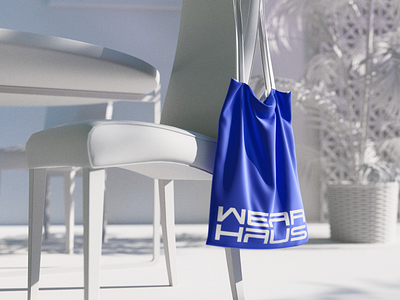 Wear Haus 3d 3dmodel anerin bag blender brand identity branding design digital fashion logo mase maserekt modeling shoper symbol wear
