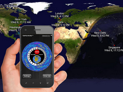 Globetimer Mobile World Clock 3d apps development designing development game game design mobile apps ux