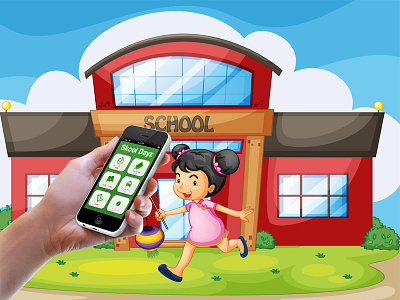 School Days 3d apps development designing development game game design mobile apps ux