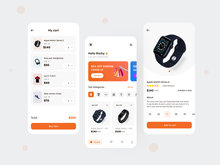 E-commerce - Mobile App by Masum Billah on Dribbble