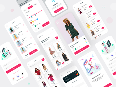 Fashion e-commerce - Mobile App UI kit