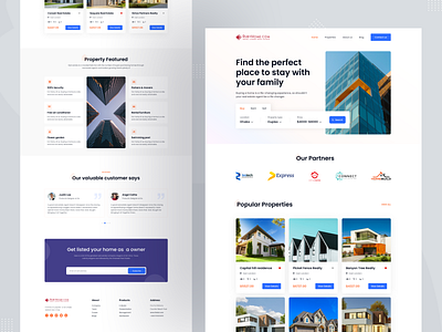 Real Estate Website UI Design