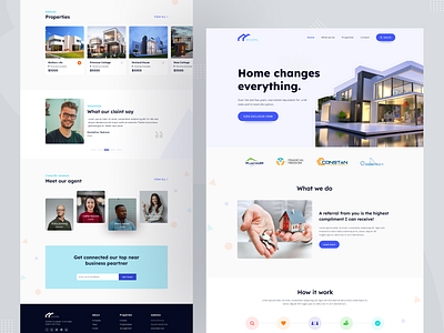 Real Estate Agency Landing page