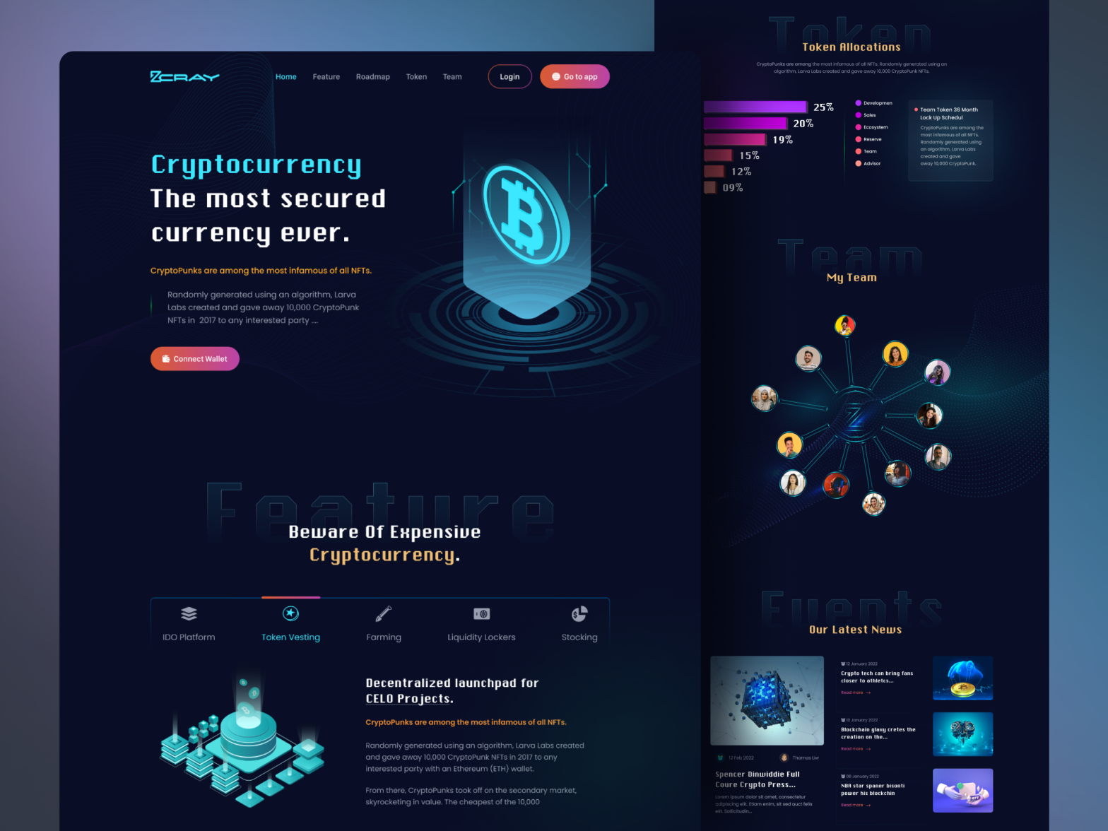 Cryptocurrency Landing Page