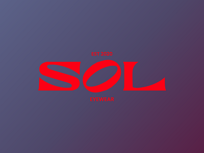 Sol - Eyewear branding design graphic design logo typography