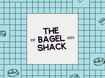 The Bagel Shack brand identity