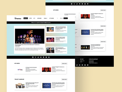 NFT and metaverse news platform - Landing page branding design graphic design landing page logo metaverse nft ui web design