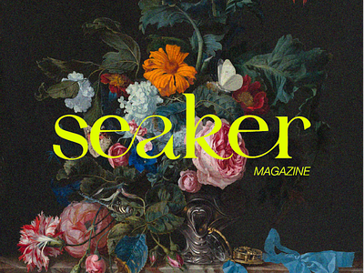 Seaker art magazine - brand identity