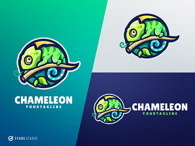 Chameleon brand chameleon company esport esportlogo general head illustration logo logoesport mascot reptile vector
