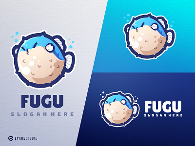 Fugu animal brand branding company esport esportlogo fish fish logo fugu general head illustration logo logoesport mascot mascot logo vector