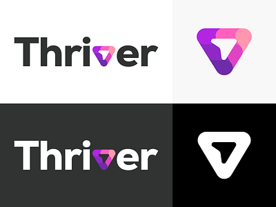 Thriver Rebrand brand design brand identity branding design flat icon logo rebrand rebranding typography vector