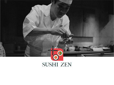 Sushi Zen branding design food japonese logo sushi typography vector