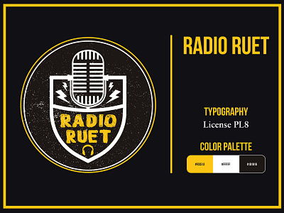Radio RUET bangladesh concept creative graphic design icon illustrator logo design radio