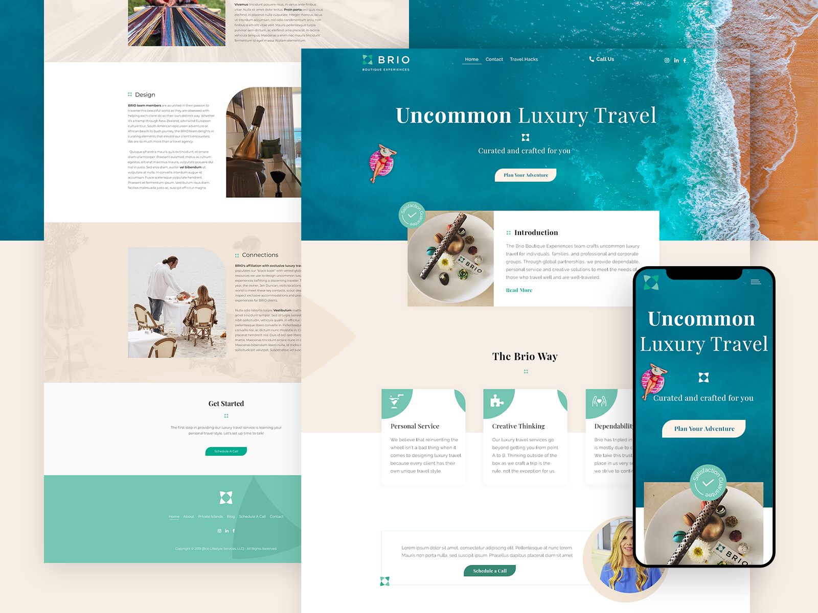 Brio - Website Design for Luxury Travel Agency by Alpha Efficiency