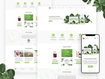 Ervamatin - Website Design for Natural Remedies eCommerce design ecommerce ecommerce design eshop natural cosmetics responsive responsive design responsive website responsive website design shop design ui ux webdesign website design