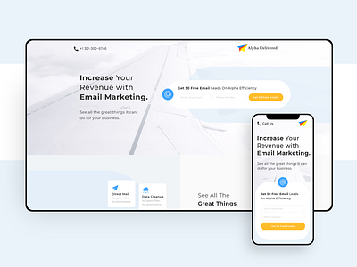 Alpha Delivered - Website Design for Email Automation Platform