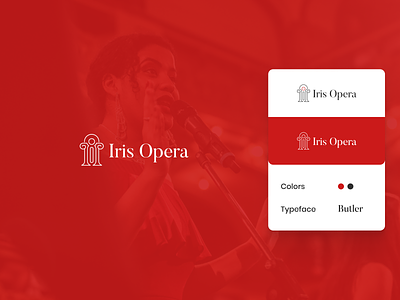 Logo Design for Iris Opera branding design logo logo design logo design concept mezzo soprano opera singer logo vector