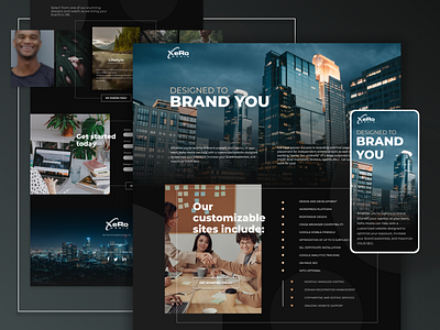 XeRo Media Landing Page design mobile design responsive website design ui ux webdesign